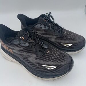 Hoka One One Mens Clifton 9 Black‎ Running Shoes Sneakers Size 8.5 D